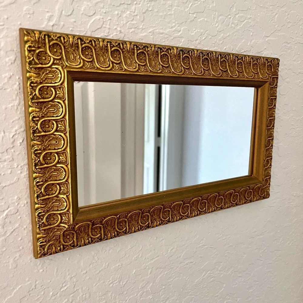 Small, rectangular antique mirror